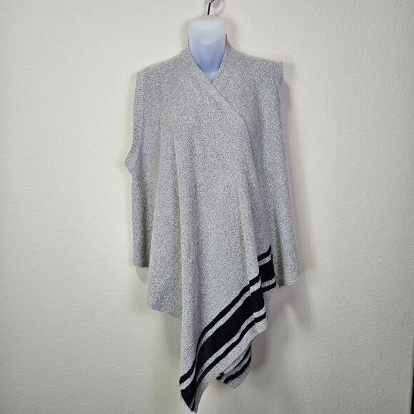 Banana Republic Women L Open Sweater Vest Wool Alpaca Mohair Boho Knit Lagenlook - Picture 4 of 16